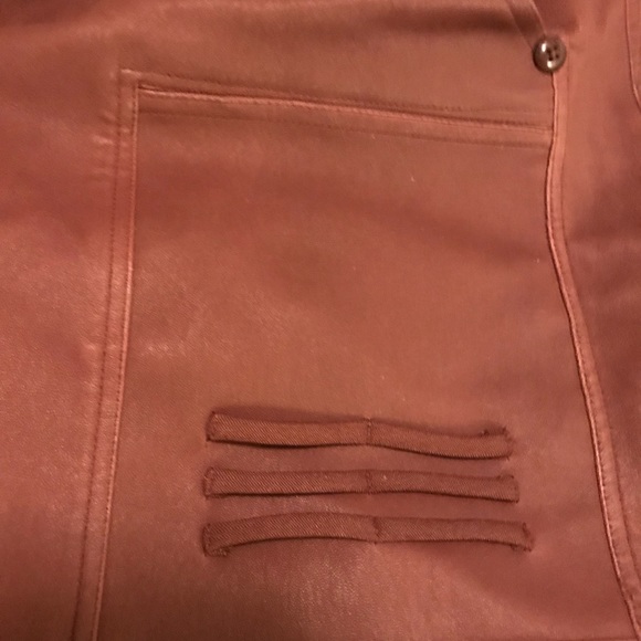 Rick Owens Runway Designer Oxblood Leather Shorts - Picture 4 of 4